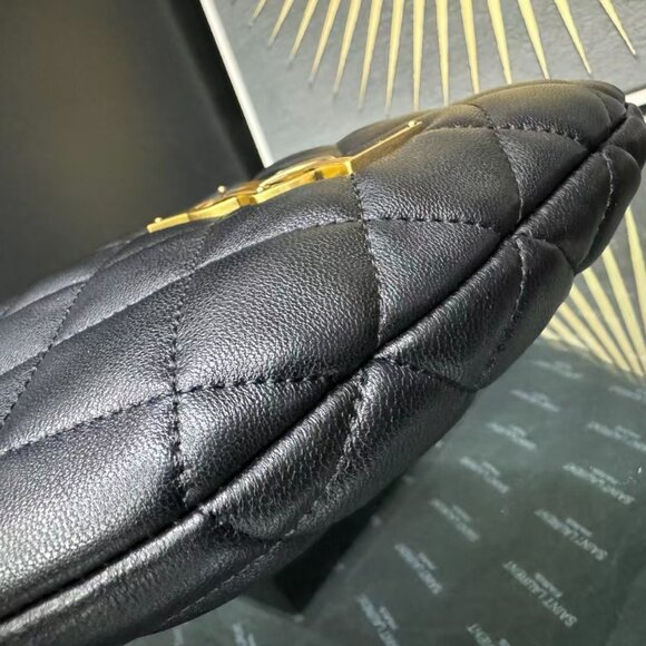 YSL Saint Laurent Classic Diamond Grid Handbag - Picture 5 of 5